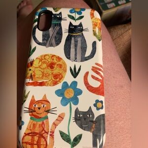Stringberry Colorful Cat Pattern Apple XR Phone Case